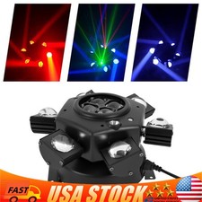 6 Arm Bee Eye LED Beam Moving Head Laser Light DJ Lights DMX Stage Effects RGBW