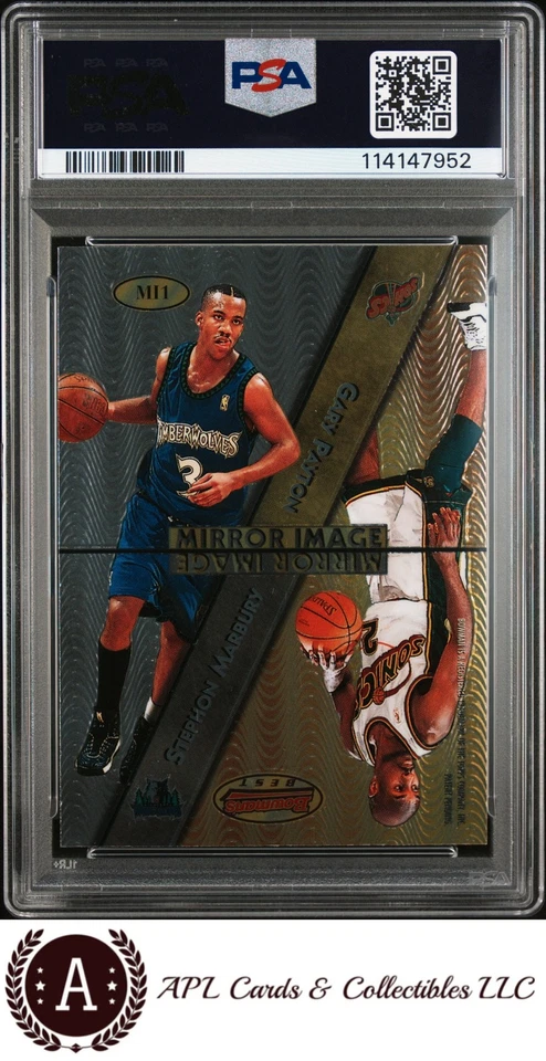 1997 Bowman'S Best Mirror Image #MI1 Mercr/Mj/Mrbry/Pytn PSA 9 - Image 2 of 2