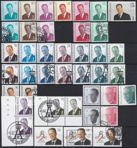 Belgium, 1991/7, COB 2415/2714: €42.70, King Baudouin and Albert II , MNH/Used