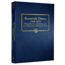 Album For Roosevelt Dimes Coin Collection 1946-2022 3394 w/ Inserts New Whitman
