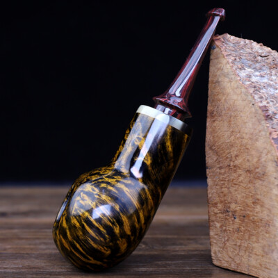 Freehand Bruyere Tomatenpfeife Handarbeit Tabakpfeife Gerade Cumberland Stamm 
