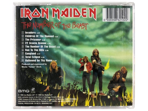 IRON MAIDEN NUMBER OF THE BEAST CD 2006 PRESS HEAVY METAL THRASH HARD ROCK OOP - Picture 2 of 2
