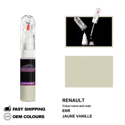 TOUCHMEUP POUR RENAULT JAUNE VANILLE ENR Retouche Stylo Peinture Brush Fix Kit Scratch ...