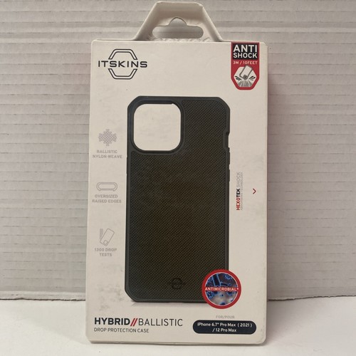 ITSKINS Hybrid Ballistic Case for Apple iPhone 12 Pro Max 6.7" Olive Green Khaki - 第 1/4 張圖片