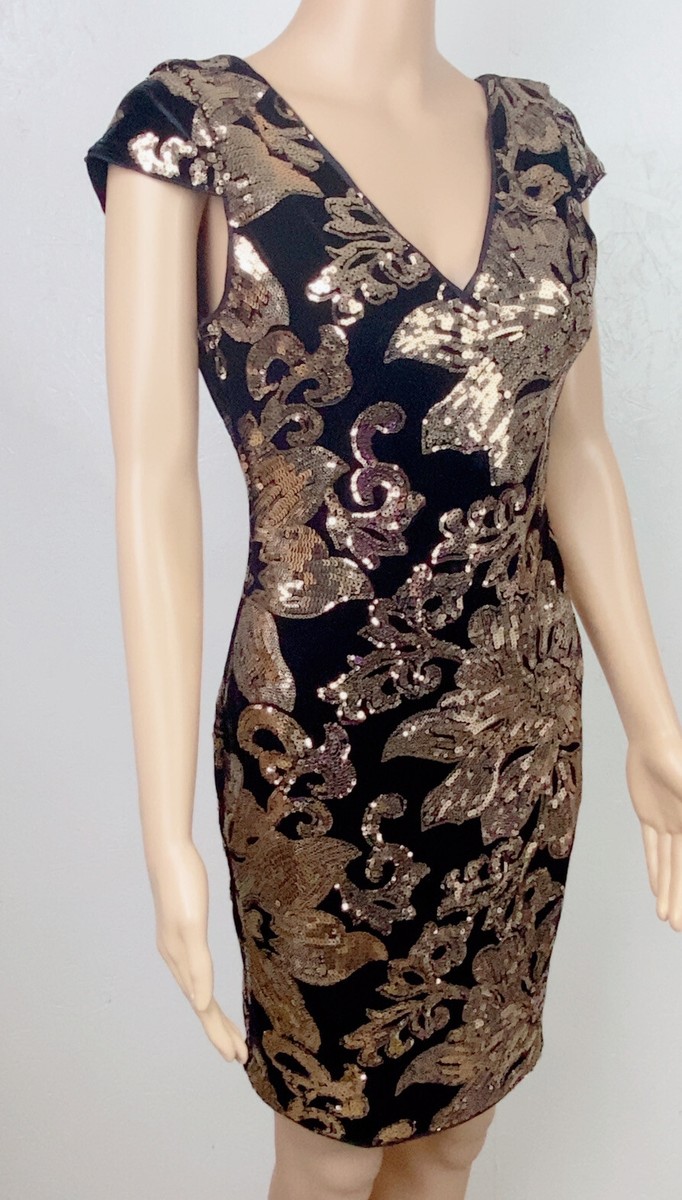 guess black and gold dress Guess Black & Gold Party Dress