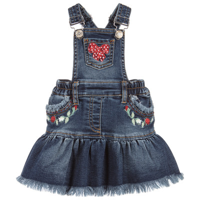 denim pinafore dress size 24