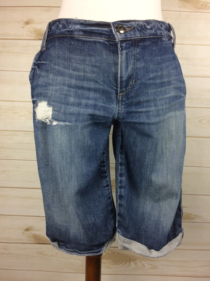 Bermudas Jean Joe's Destroyed Rolled lavado Klum talla W28 Foto 2 de 4
