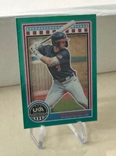 Gavin Grahovac 2025 Stars & Stripes USA Baseball Green Prizm Parallel #7