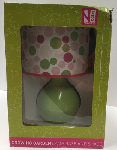 Nursery Green Lamp - Baby Lamp 17in X 10in Lamp Shade Included - Picture 2 of 3