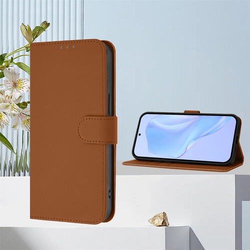 Phone Case for Samsung S24 FE S23 S25 Solid Color PU Leather Wallet Stand Cover - Picture 7 of 30