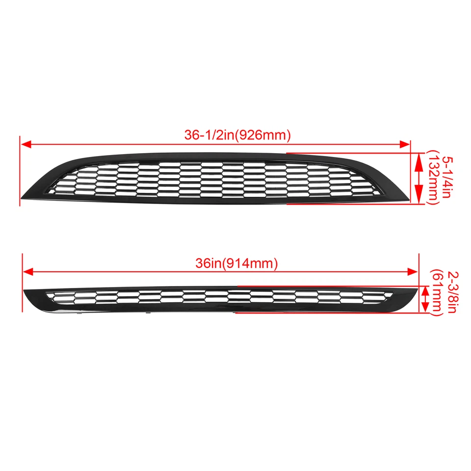 For Mini Cooper R50 R52 R53 2002-2006 Honeycomb Front Upper Lower Grille Mesh - Image 2 of 4