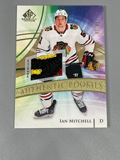 Ian Mitchell 2020-21 SP Game Used /65 Gold 4 COLOR RELIC Rookies Blackhawks