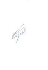 Mario Zagallo autograph signed 10x15 cm index card
