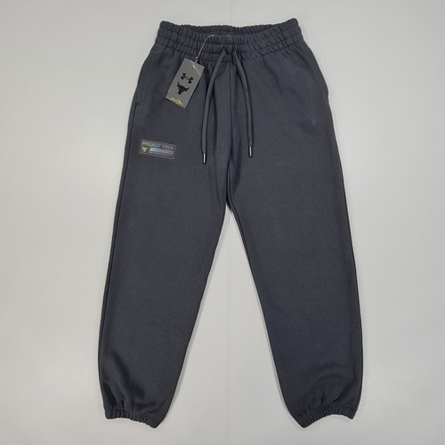 Under Armour Project Rock Damen Jogginghose Schwarz XS Frottee Hose Training