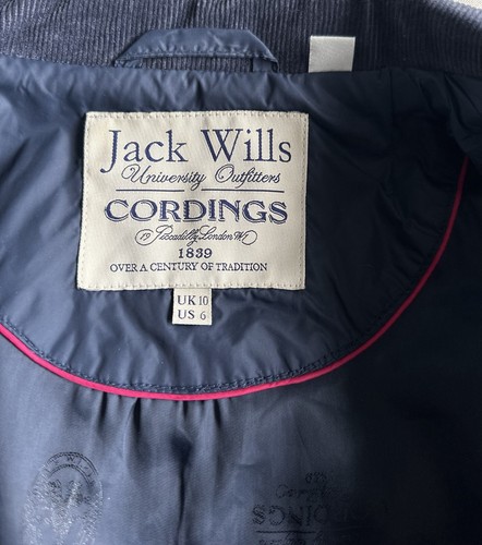 Jack Wills Quilted Navy Jacket - Picture 3 of 3