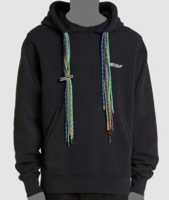 $806 Ambush Men's Black Multicord Logo Hoodie Sweatshirt Sweater Size S