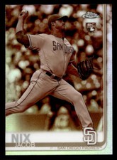 2019 Topps Chrome #182 Jacob Nix Sepia Refractor card