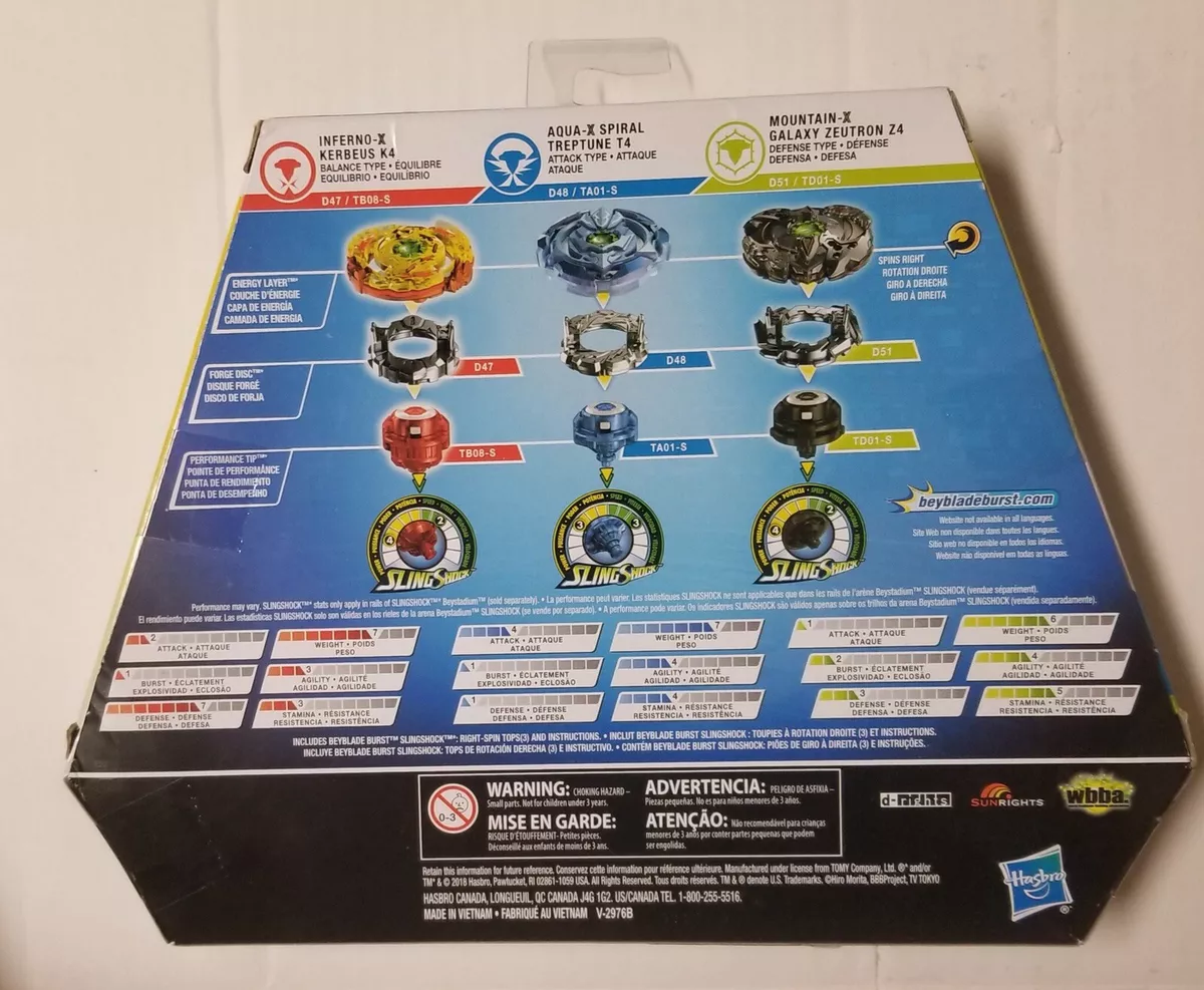 Pião de Batalha - Beyblade Burst Slingshock - Multipack Element-X