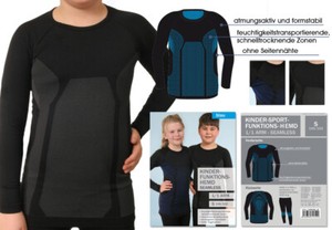 Kinder Sport Thermo Funktionswasche Jungen Madchen Unterhemd Langarm Gomati Neu Ebay