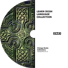 * LEARN IRISH LANGUAGE COLLECTION  *  130+ RARE BOOKS DVD * HISTORY COURSE STUDY