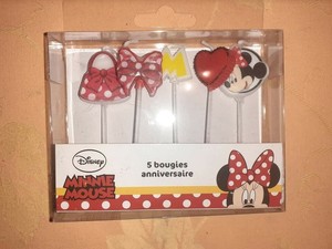 5 Candles Birthday Minnie Mouse Disney Ebay