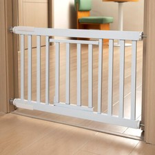 30"-32" Expandable Short Dog Gate Small Puppy Door for Doorways Baby Safety Gate