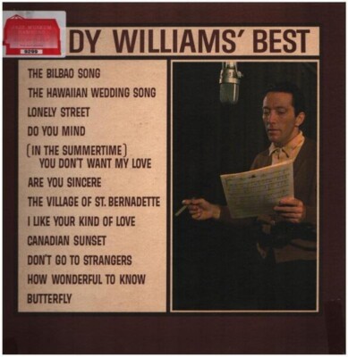 Andy Williams Best Cadence Vinyl LP