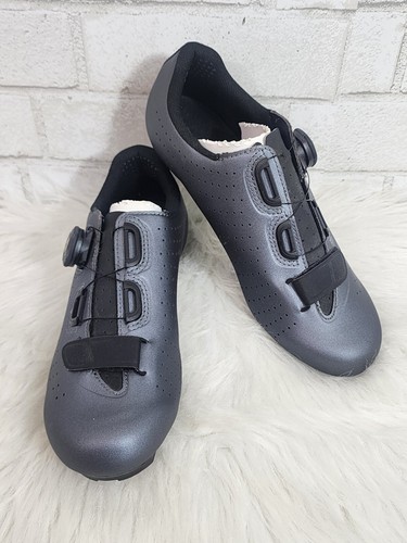 Fizik Cycling Shoes TEMPO OVERCURVE R5 Size 6 3/4 Metallic Gun Metal Black - Picture 3 of 14