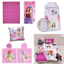 Barbie Themed Girls Bedroom Pink - Duvet Cover Sets Towels Blankets Cushions