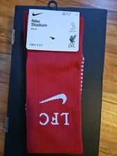 NEW ONE PAIR NIKE LIVERPOOL LFC SOCCER SOCKS RED BOYS 3Y-5Y WOMEN 4-6