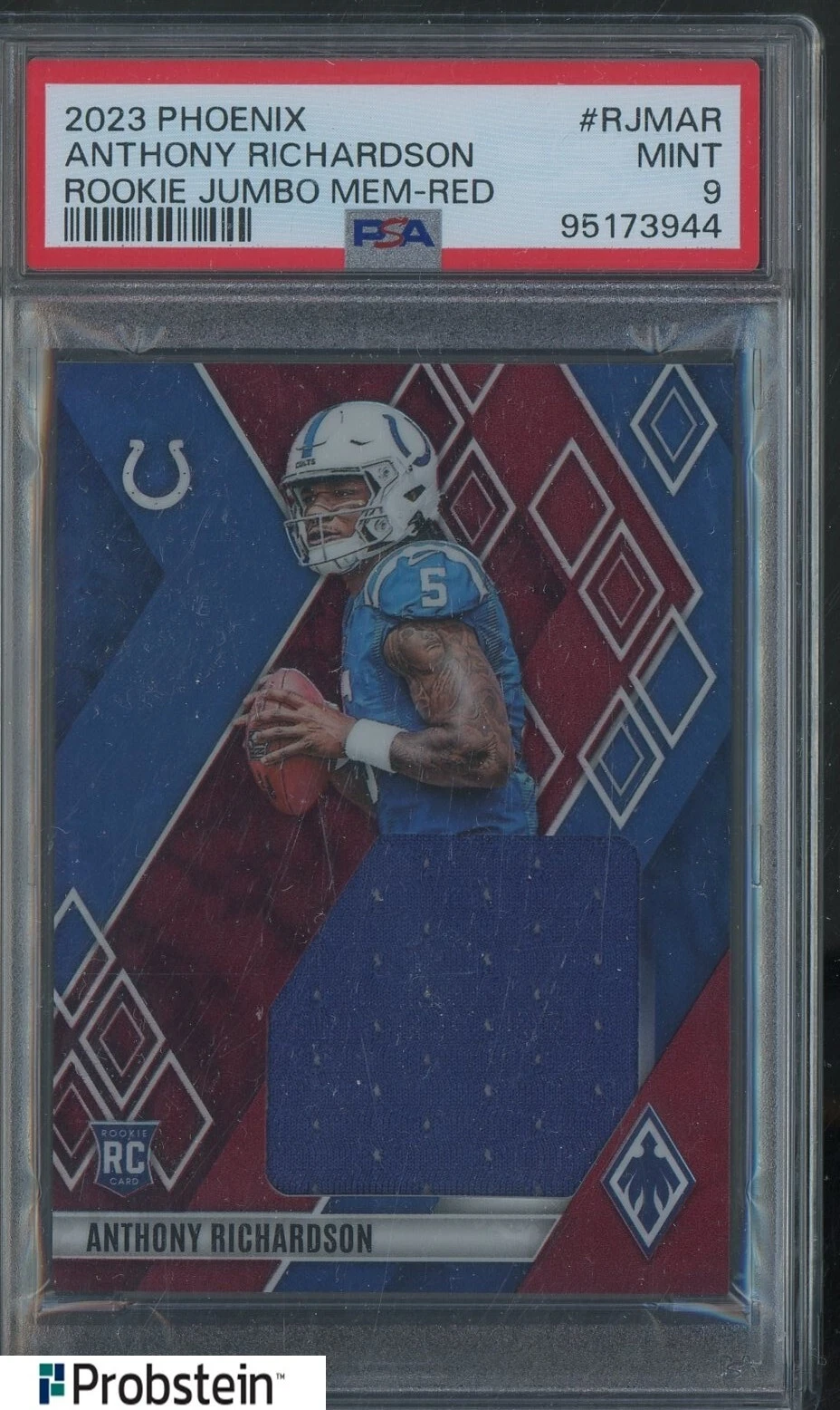 Anthony Richardson Panini Phoenix Rookie Jumbo Memorabilia #RJMAR Red