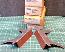 Ridgid Bench Vise Jaw Covers Caps Pair Soft Copper faces 3"-5" steel holding USA