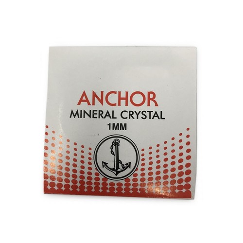 Anchor Round and Flat Watch Glass Replacement 1mm Thick 30-39.5mm Diameter Range - Picture 2 of 3