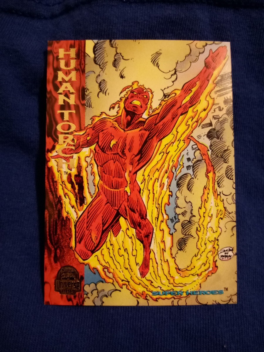 1994 HUMAN TORCH JOHNNY STORM FLEER MARVEL #191 BASE CARD