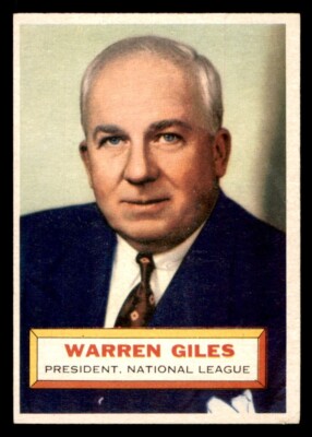 1956 Topps Baseball #2 Warren Giles VG/EX *m2