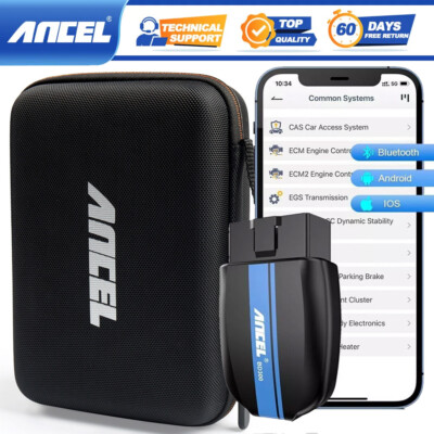 ANCEL BD300 Bluetooth OBD2 Scanner for BMW All System Diagnostic+Protective Case