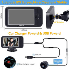 USB Baby Car Camera 1080P HD, Rear Facing Night Vision for Infant, Easy Install