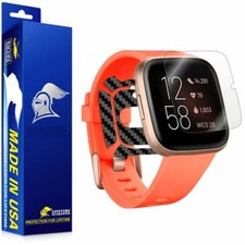 ArmorSuit Fitbit Versa 2 Screen Protector Black Carbon Fiber Skin Made in USA