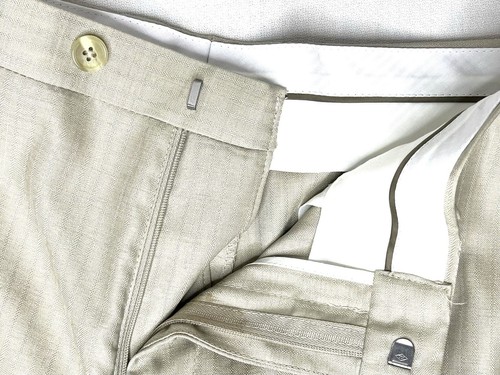 Michael Kors Tan Pin Striped Suit, Size 20R/30.5” - Picture 9 of 13
