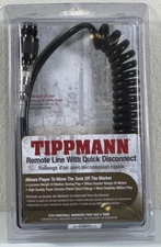 Tippmann Coiled Remote Line with Quick Disconnect - Paintball