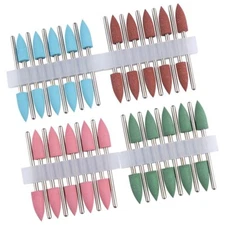 10pcs Silicone Milling Cutter for Manicure Rubber NailDrill Bit Machine Manicure