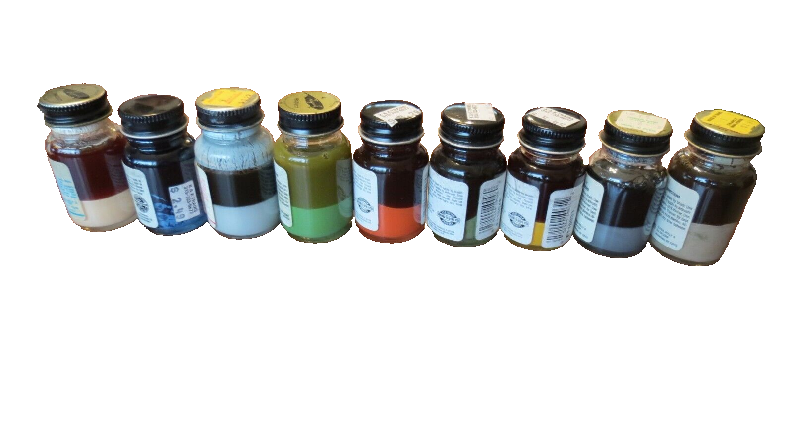 Lot of 8 Floquil Railroad Paints + 1 FloPaque Flesh bottle eBay