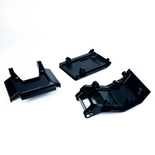 BeaxTurbo CNC Alu CRASH STRUCTURE pull rod knuckle /skid plt for losi moto black - Picture 5 of 7