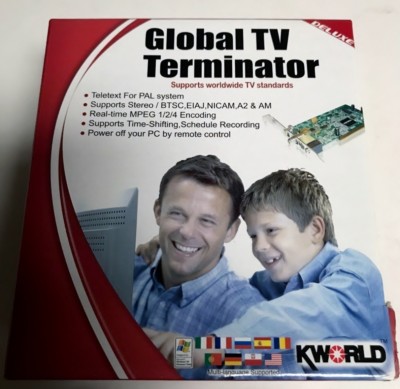 KWORLD DLX GLOBAL TV TERMINATOR PCI ADAPTER CARD VS-LTV7131RF pc computer remote