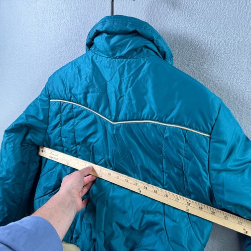 Vintage Levis Jacket Youth 12 (Fits Mens Small) Blue Western Puffer 80s USA Made - Picture 18 of 20
