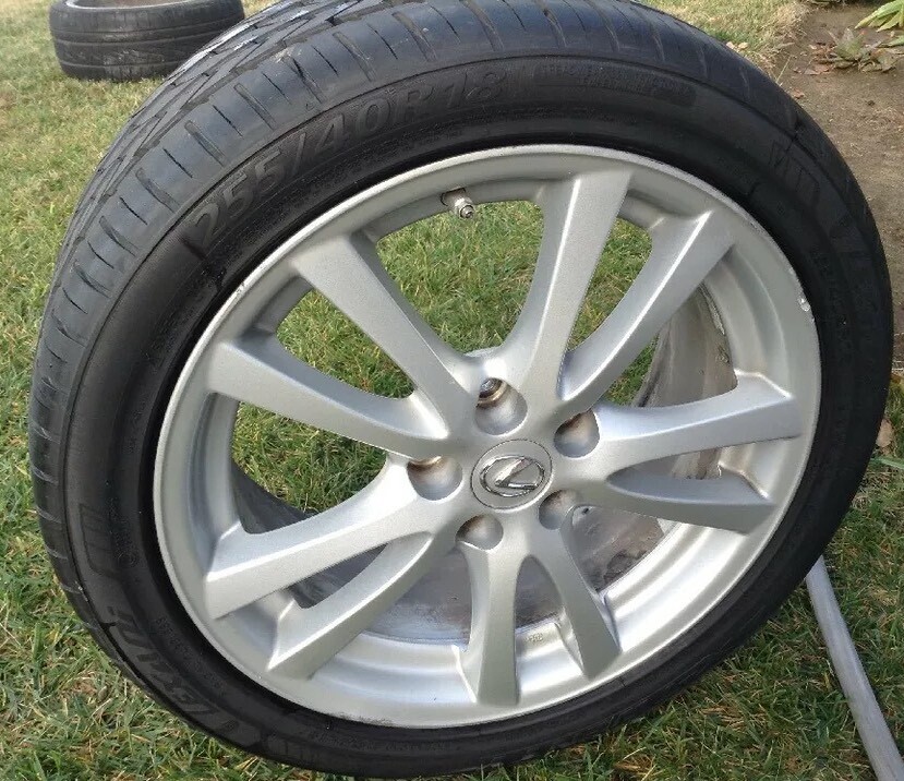 2006-08 LEXUS IS250 IS350 18X8.5 SILVER FACTORY GENUINE WHEEL OEM RIM ...