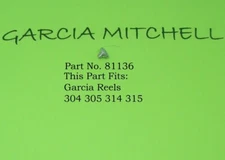 1 NEW NOS GARCIA MITCHELL 304 305 314 315  REEL ANTI REV. CAM SCREW 81136 Tray 2