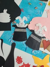 Paper & Printed Die Cuts & Stickers for Scrapbooking & Crafts *Mixed Lot of 100+