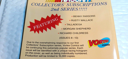 * Legends of Nascar HOLOGRAM series Complete series #2 Vortex comics - Picture 12 of 12