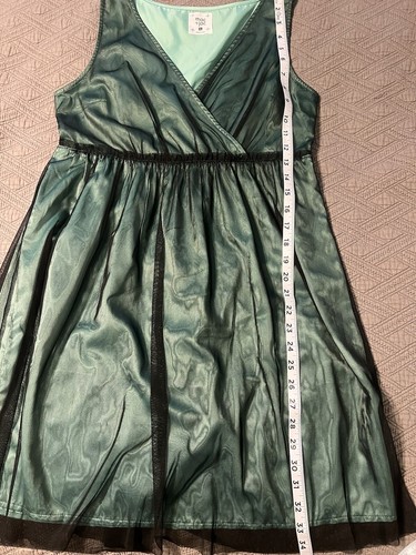 Mac + Jac Juniors Green/Black V-Neck Sleeveless Party Dress Size XL - Picture 3 of 7